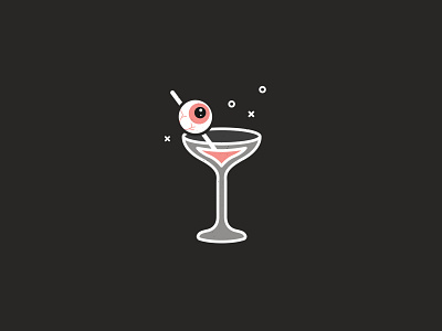 Spooky Drink alcohol drink eyeball halloween icon illustration martini spooky vector