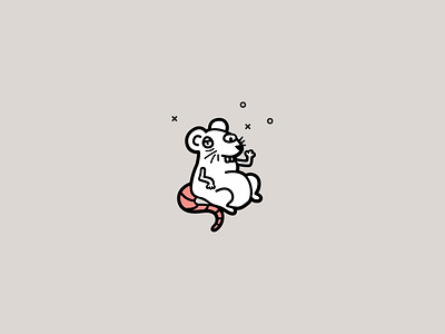 Drunk Rat drunk icon illustration mouse rat vector