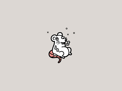 Drunk Rat drunk icon illustration mouse rat vector