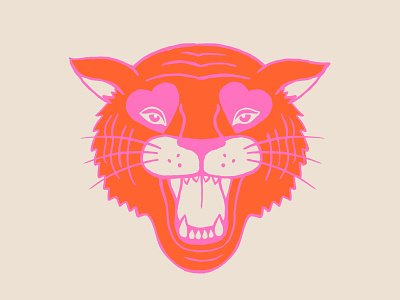 Neon Tiger illustration neon tiger