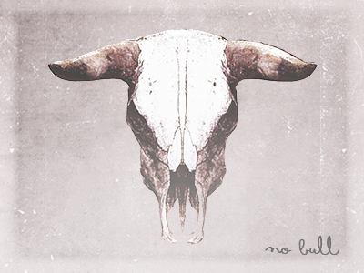 Illustration bull horns illustration