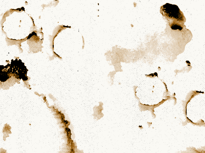 Coffee Mug Rings + Painted Stains gouache pattern grunge paint coffee stains coffee brushes stains illustrations graphics