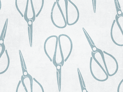 Vintage Inspired Pattern design graphic scissors vector vintage