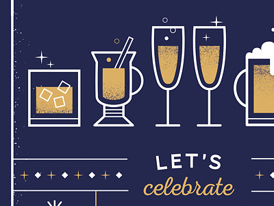 Friday beverage celebrate champagne cocktail icon illustration party vector