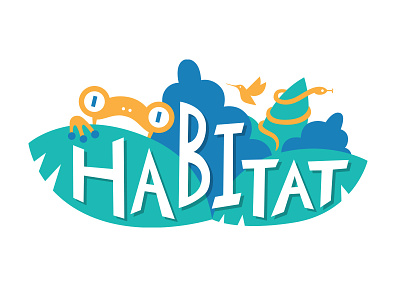Habitat (unused) choco frutas costa rica frog icon illustration jungle logo nature non-profit wildlife