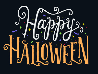 Happy Halloween halloween lettering typography