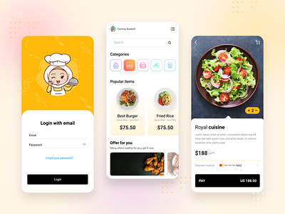 Restaurent Mobile App 2022 android app app design clean creative creative design delivery design food food app ios mobile app restaurant restaurent app trendy ui uiux ux