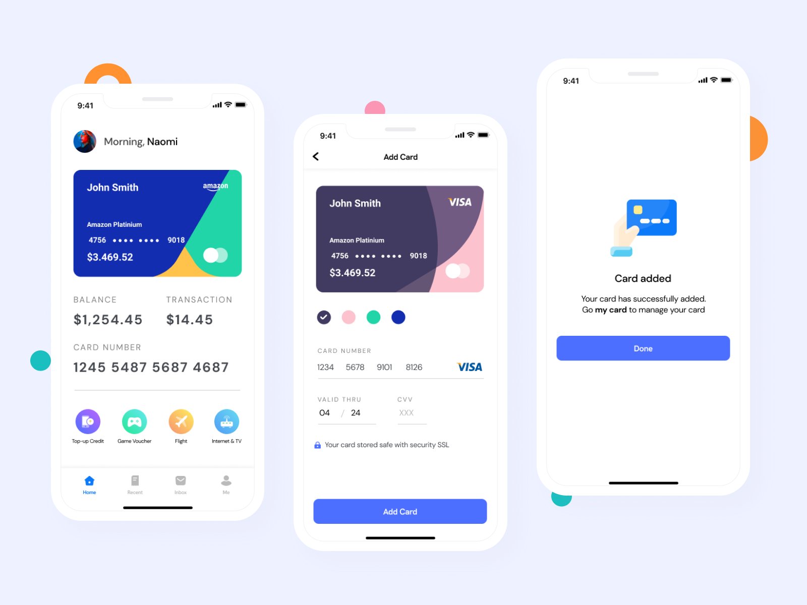 Mobile Wallet App by Roni Biswas on Dribbble