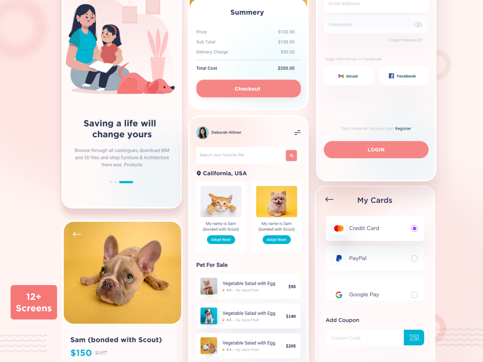 Pet Finder Mobile App by Roni Biswas on Dribbble