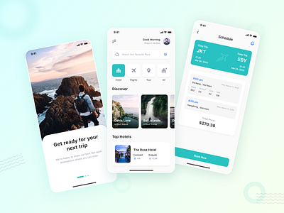 Triparo - Travel App Design androi app app design clean creative creative design design ios minimal mobile app design travel app travel application ui uiux ux