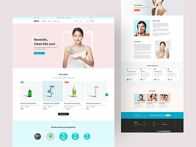 Rovectin - Cosmetic eCommerce Website