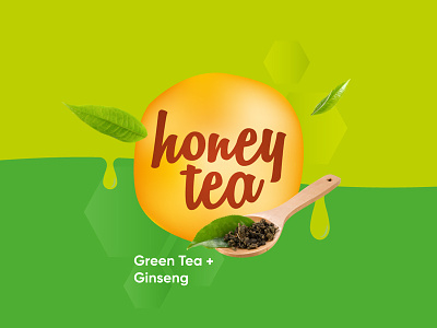Honey Tea Green Tea Ginseng green green tea honey honey tea label leaves tea