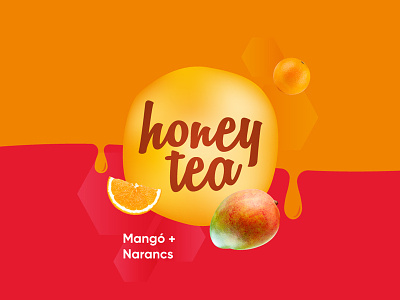 Honey Tea Orange Mango honey honey tea label mango orange red tea