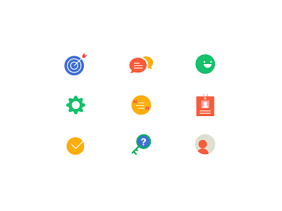 Icon set for finance