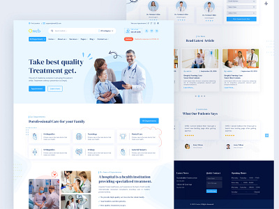 Healthcare Service Website Landing Pages  - v2