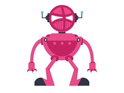 Robot Dribbble - Illustration 2 character design graphics illustration robot robotics