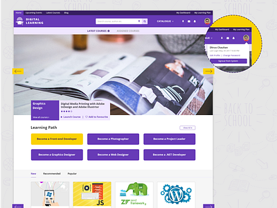 Digital Learning - Landing Page