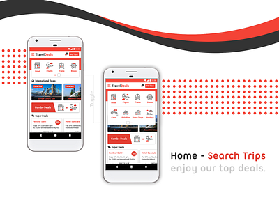 Travel Deals - Mobile App Interface