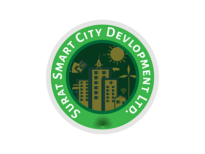 Surat Smart City Logo Concept design graphiscs logo smart city