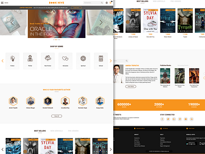 BookHive - Online Book Store branding design figma illustration online online shopping online store ui design user interface design website design