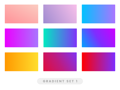 Gradient Set 1 designs, themes, templates and downloadable graphic ...