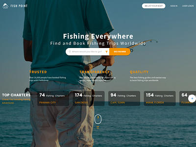 Fish Point | Landing Page Design Concept