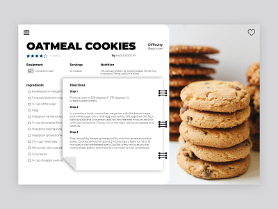 Recipe branding dailyui design flat graphic design illustration minimal ui ux vector