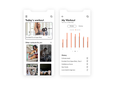 Workout Tracker branding dailyui design flat graphic design illustration minimal ui ux vector