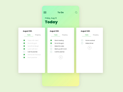 ToDo List branding dailyui design flat graphic design illustration minimal ui ux vector