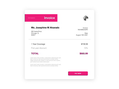 Invoice branding dailyui design flat illustration minimal ui ux vector