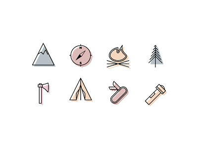 Icon Set branding dailyui design flat graphic design illustration logo minimal ui ux vector