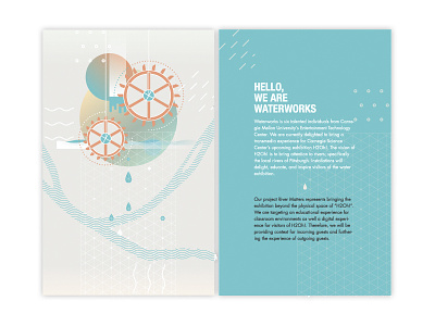 Waterworks, brochure branding design graphicdesign logo water