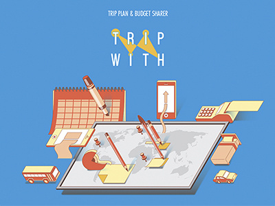 Tripwith UI Mockup Illustration