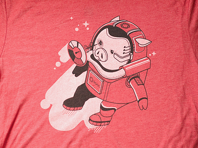 Sigfig Tshirt bot investing pig robo shirt sigfig space swag