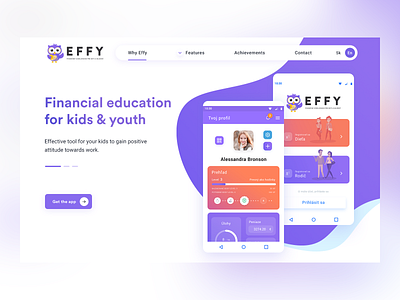 effy header branding clear design interface milkovone ui web