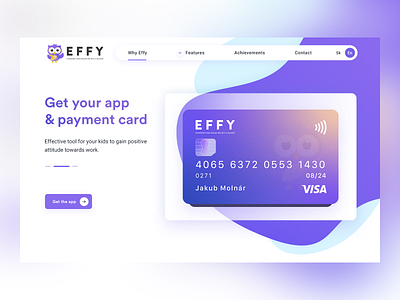 effy header branding clear design interface milkovone ui web web design