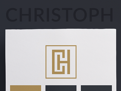 Christoph Brand (wip) branding dark design logo milkovone minimal sharp