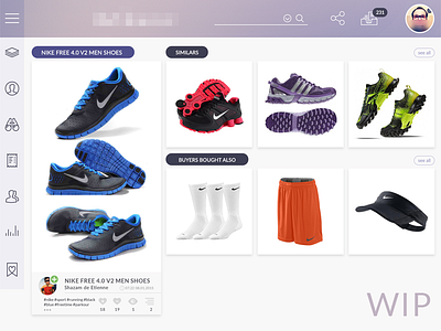 Product page (wip) app clear content milkovone social network ui web web app web design