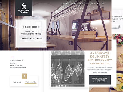 wine bar Cha- (wip) homepage #3c bar design home page logo milkovone web wine wip