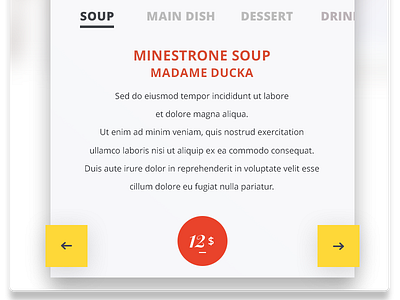 Dish selector - small widget bistro coffee design dinner food milkovone restaurant select web web page widget wine
