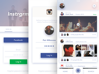 Instagram redesign part 1 app design instagram ios milkovone redesign timeline