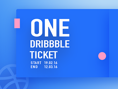 Dribbble Invite 2016 (one player) dribbble invite invites milkovone ticket