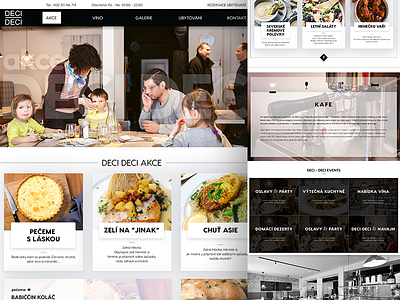 Restaurant site coffee deci deci dish food milkovone web web design wine