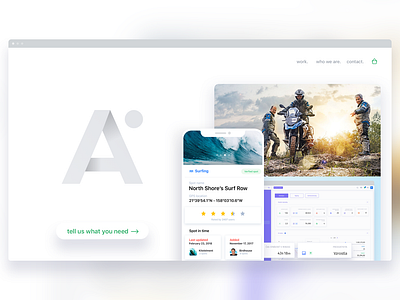 Able. homepage 04_2019 able. clean clear content design interface milkovone minimlist ui ux web web design wip