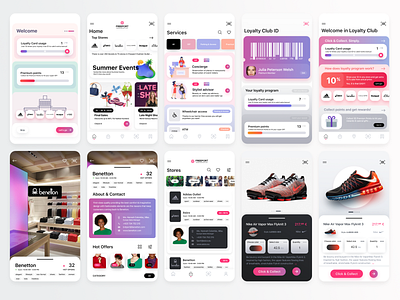 Loyalty club fashion able. app content design interface ios logo milkovone ui ux