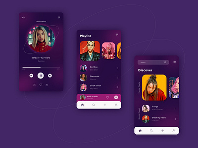 Music player design mobile design ui ux