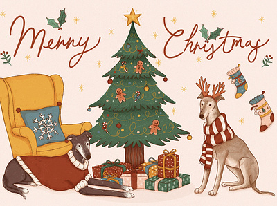 Christmas Card Commission greetings card illustration illustration art illustrations illustrator
