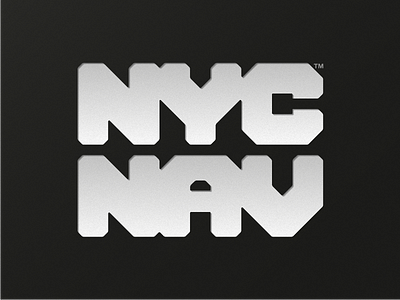 "NYC NAV" logo concept. logo manhattan nav navigation new york nyc tour tourism usa