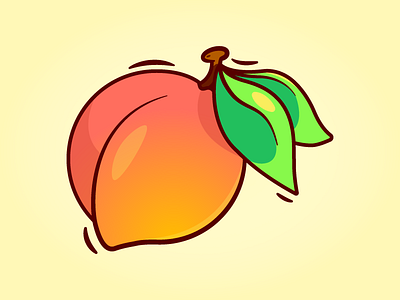 Peach illustration