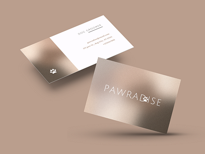 Pawradise - Branding brand brand design brand identity branding business card case study dog groomer gradient graphic design greeting card logo marketing service based design visual identity